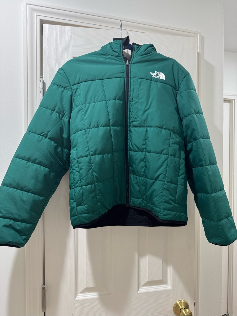 NEVER WORN The North Face Boys Reversible Shasta Full Zip Hooded Puffer Jacket